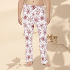Red Snowflakes Men's cozy pajamas