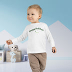 Happy Holidays long sleeve toddler pajama shirt