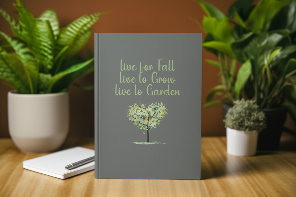 Live for Fall, Live to Grow, Live to Garden Hardcover Journal