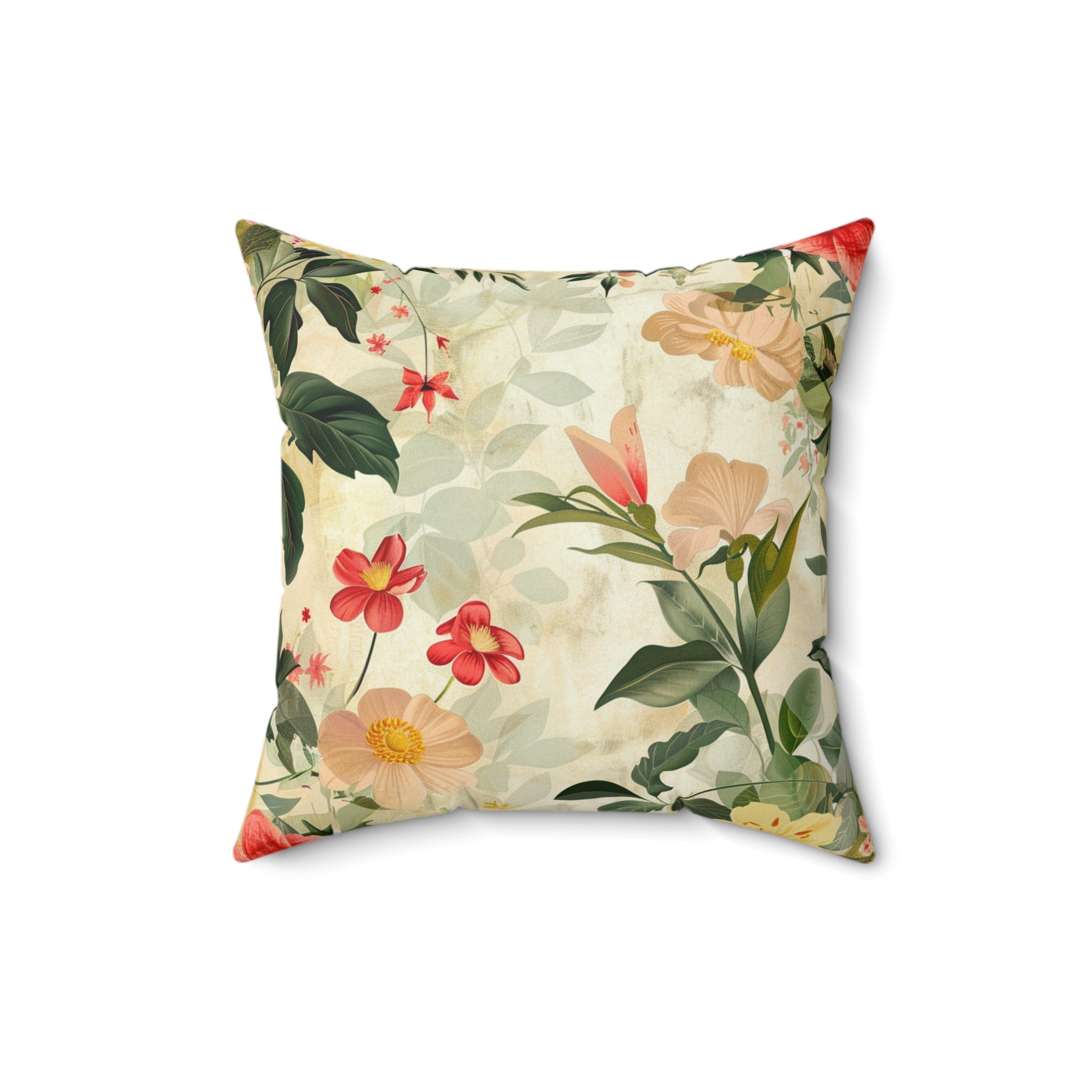 Floral Decorative Square Pillow