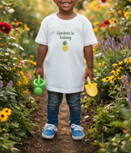 Toddler Short Sleeve T-Shirt, Gardener in Training Pineapple
