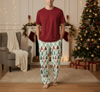 Leafy Dreams Men's Cozy pajamas