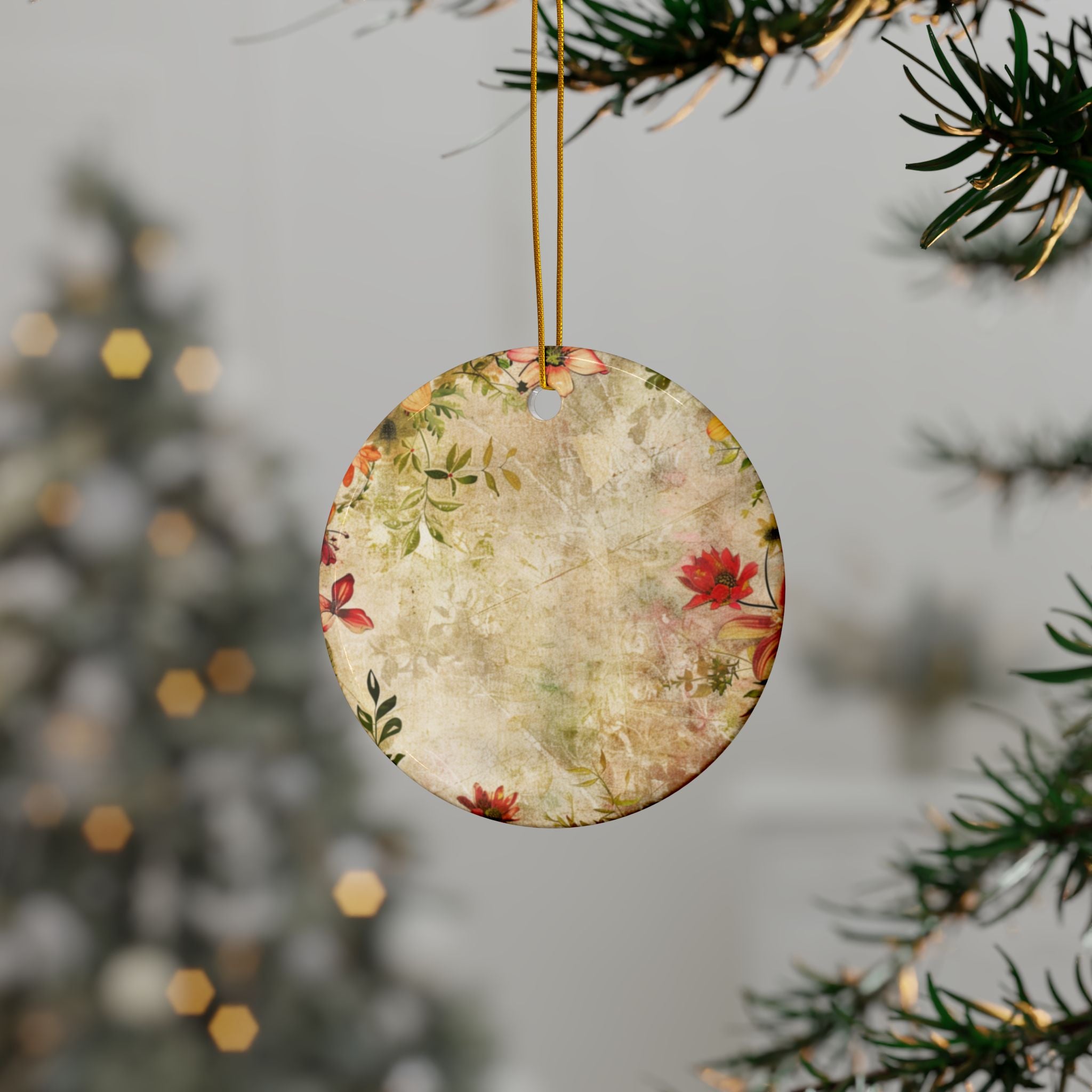 Floral Ceramic Ornaments