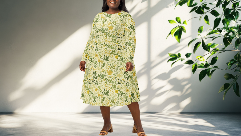 Yellow Floral Dress