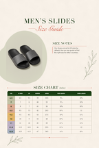 Men's slide sandals with black footbed and gray patterned strap