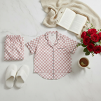 Red Floral Women’s pajama shorts