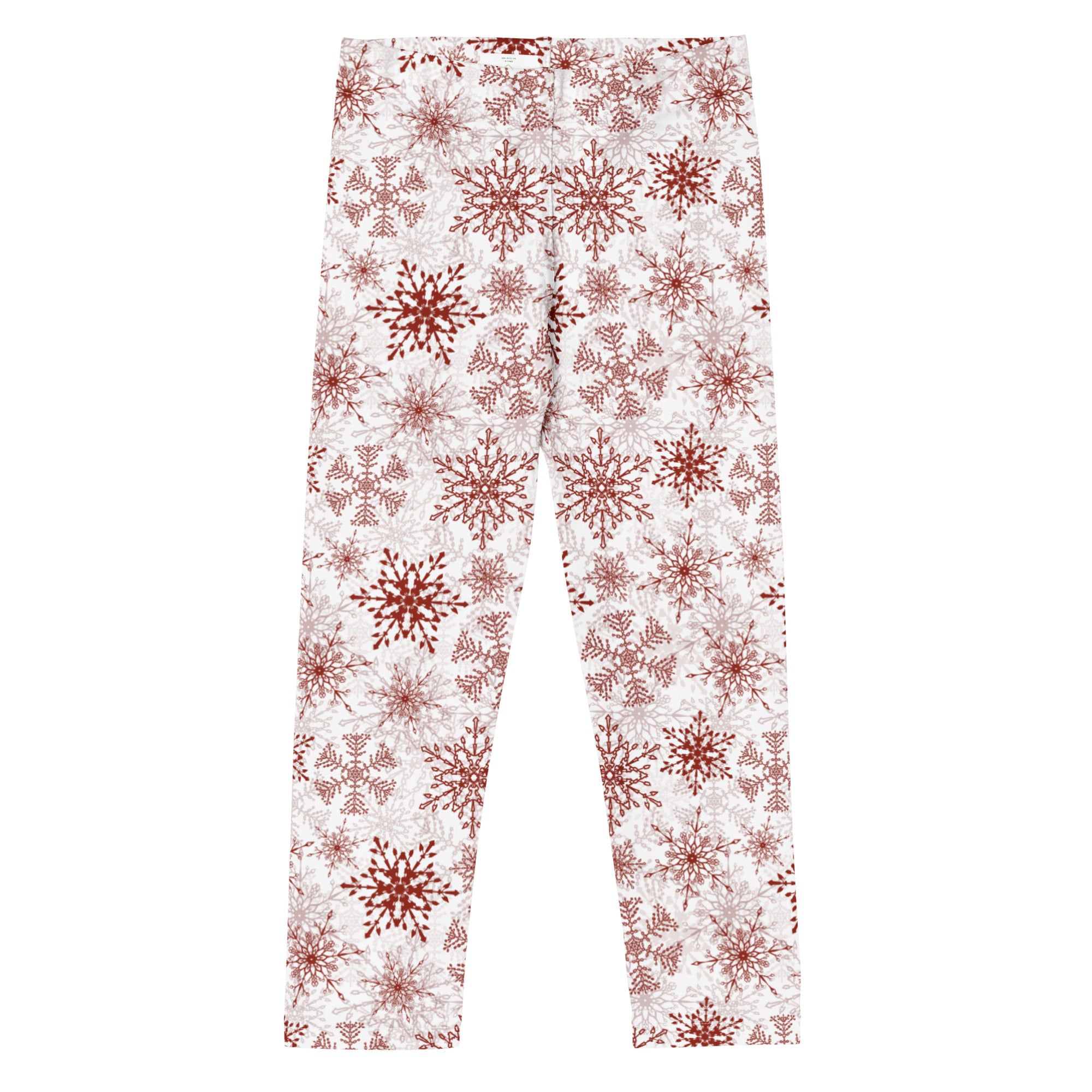 Red Snowflake Toddler Leggings