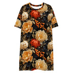 Olive Floral T-shirt dress