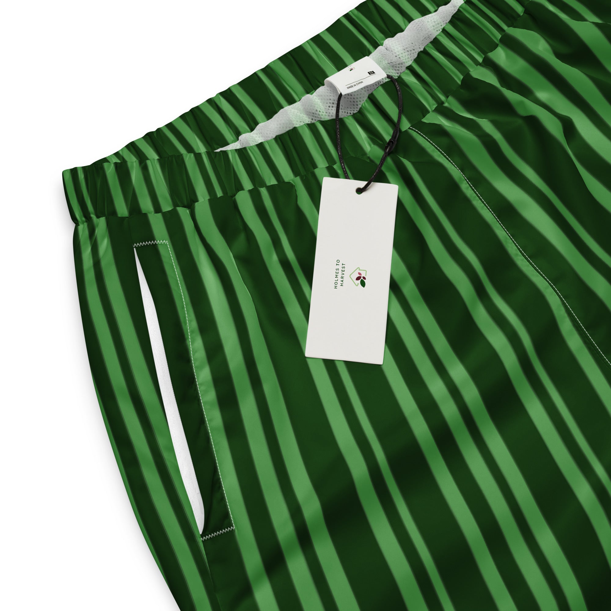 Green track pants