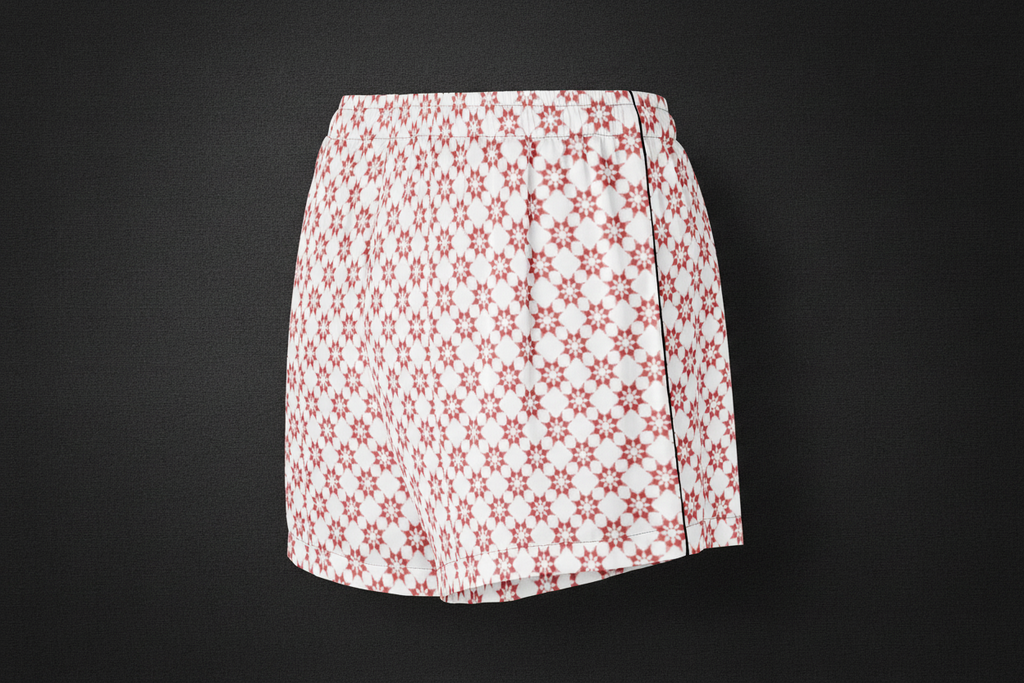 Red Floral Women’s pajama shorts