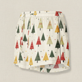 Skirt with Christmas tree pattern on a neutral background