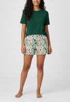 Leafy Dreams Women’s pajama shorts