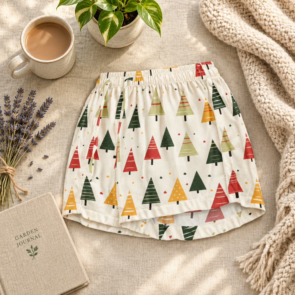 Spring Christmas Women's Pajama Shorts