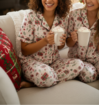 Christmas Presents women’s short sleeve pajama top