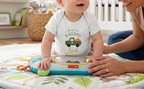 Ash onesie during supervised tummy time