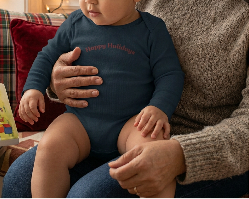 Christmas storytime with grandparent