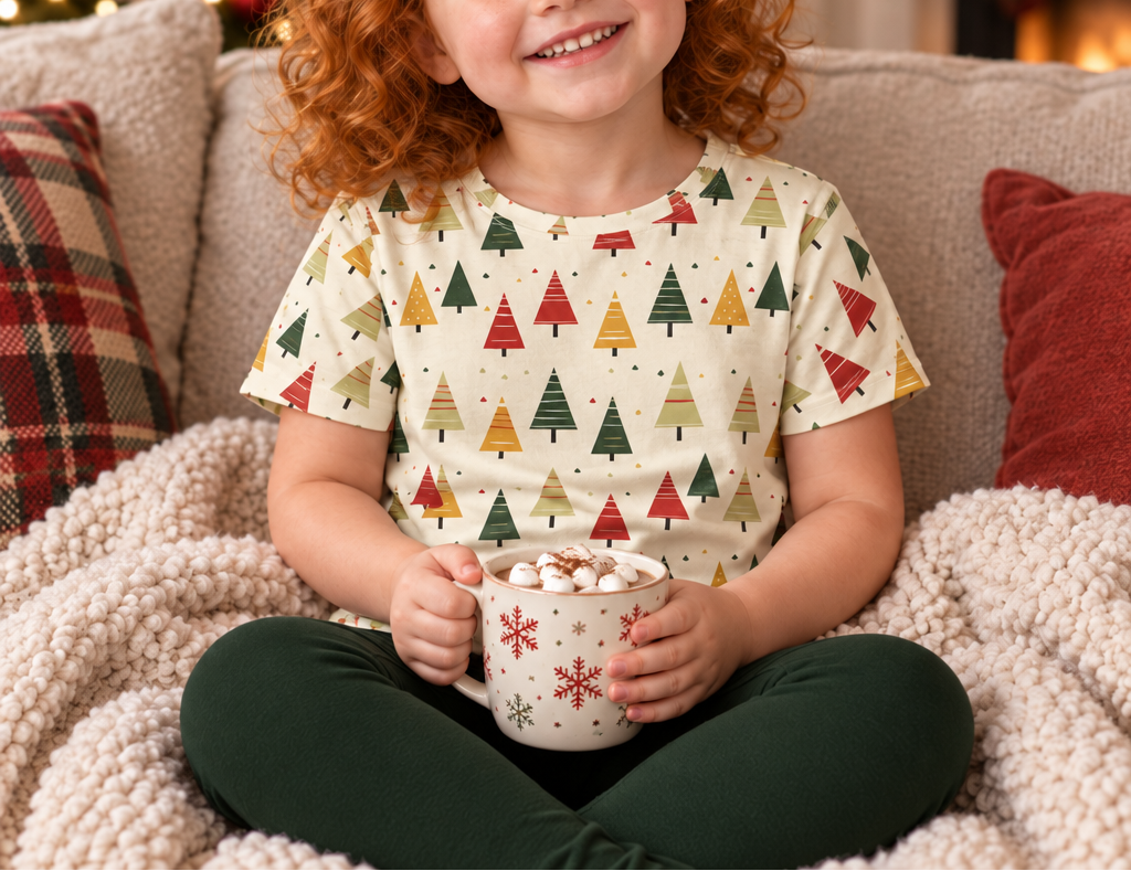 Cocoa scene with dark green leggings