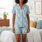 Soft Blue Women’s pajama shorts