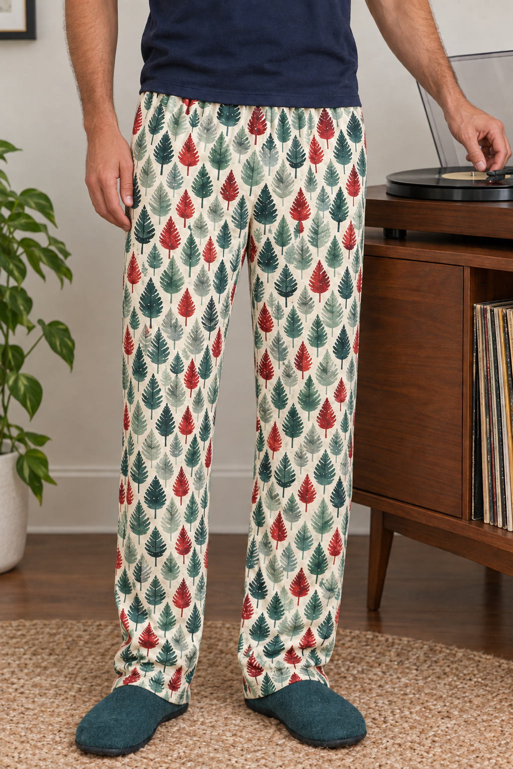 Leafy Dreams pajama pants revision without pockets