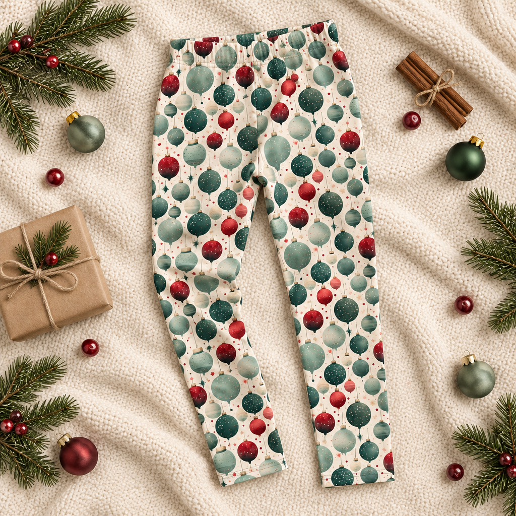 Leggings blanket flat lay