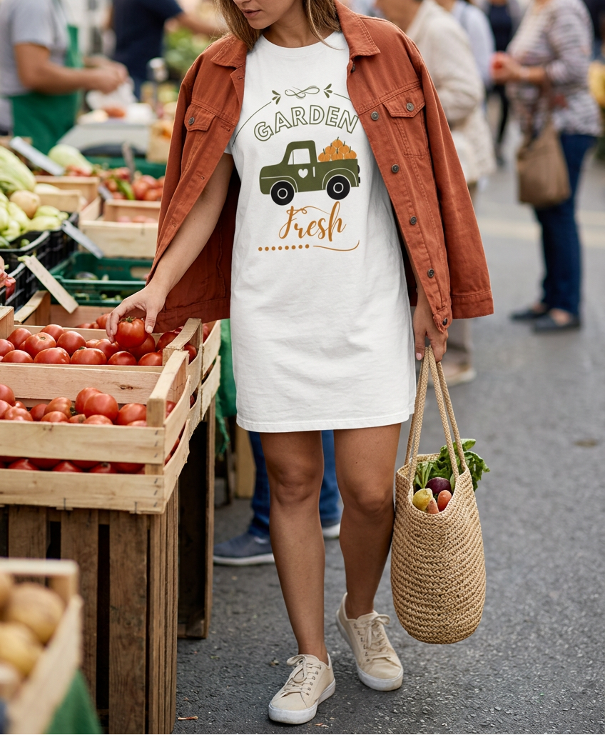 Shopping for tomatoes at a food market