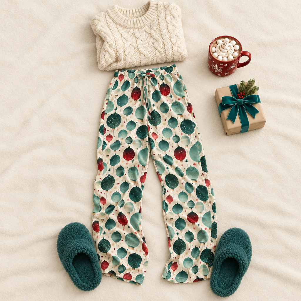 Soft fabric flat lay