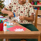 Spot 10 paper snowflakes scene with the larger present print