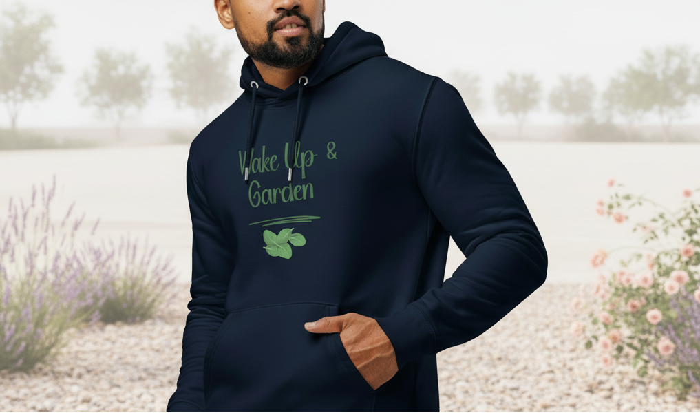 Wake Up & Garden Organic hoodie