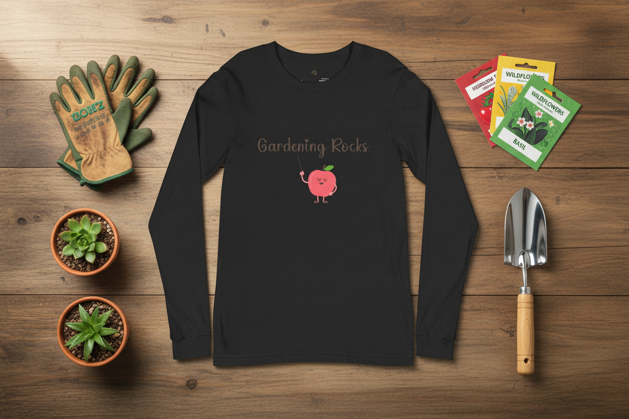 Gardening Rocks Long Sleeve Tee