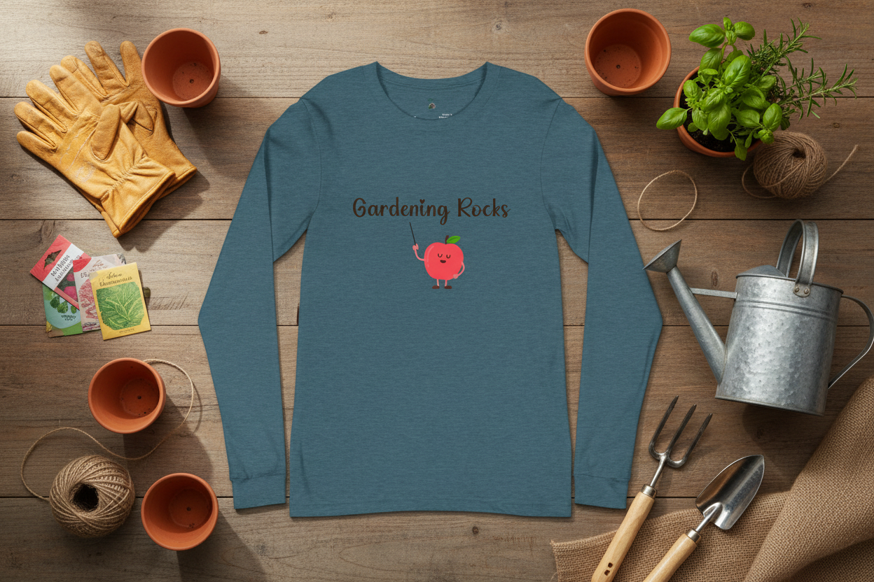 Gardening Rocks Long Sleeve Tee