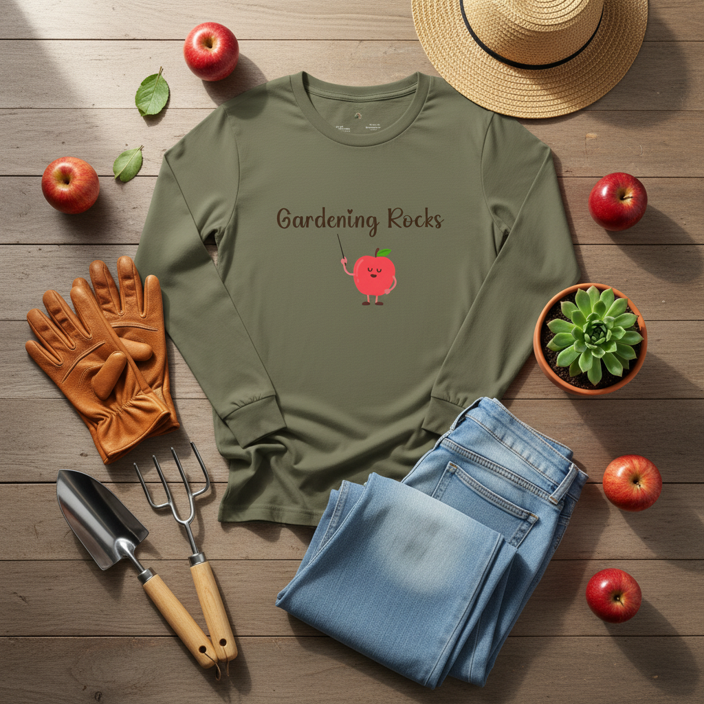 Gardening Rocks Long Sleeve Tee