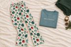 Wide flat lay with a folded throw instead of shoes
